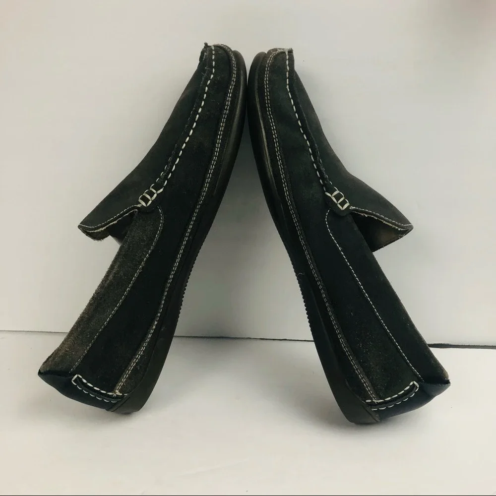 Steve Madden men's gray, loafers Men's Size‎ 9, Leather And Suede